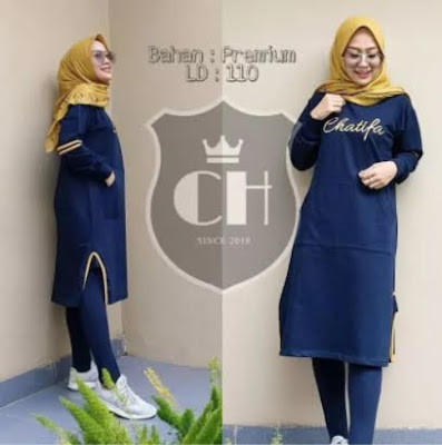  Modern terbaru ini merupakan baju muslimah dengan rancangan terbaru serta versi terbaru yang  √48+ Model Terbaru Busana Muslim Bahan Kaos Trend 2022