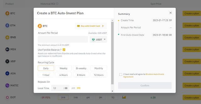 Auto-Invest Binance