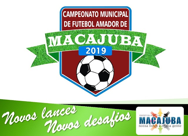 13 Equipes estão inscritas no Campeonato Municipal de Futebol Amador 2019 de Macajuba, 8 times já garantiram a vaga na fase de grupos. 