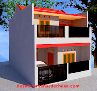 gambar desain rumah 2 lantai type 21 - gbr6