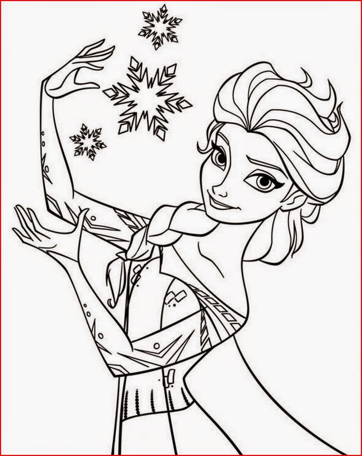 Download Coloring Pages: Elsa from Frozen Free Printable Coloring Pages