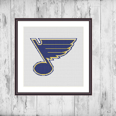 St. Louis Blues cross stitch pattern