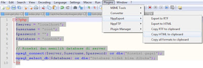 Syntax Highlighter Blogger Post Menggunakan Notepad++