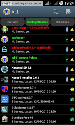 titanium backup android application game list