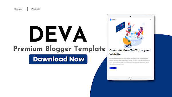Deva Premium Blogger Template Free Download 