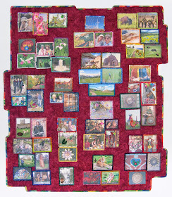 Robin Atkins, Travel Diary2014, finished quilt