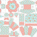 Shabby Chic Celeste y Rosado: Kit para Fiestas para Imprimir Gratis. 