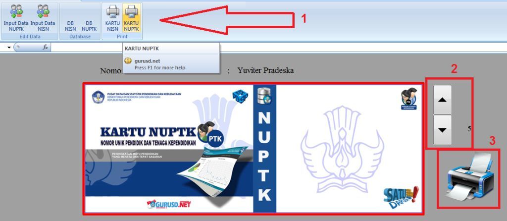 Download Aplikasi Cetak Kartu NUPTK Gratis Versi Baru 2017 