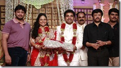 Prashanth, Thyagarajan at Choreographers Shobi Lalitha Wedding Reception Stills