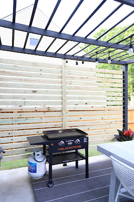 Adding to the Oasis- a Privacy Wall for the Pergola