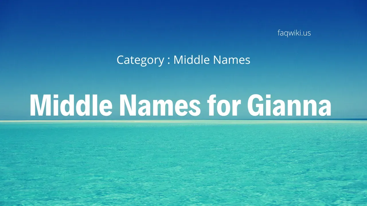 middle names for Gianna