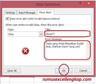 gambar 4 kotak dialog data validation error alert