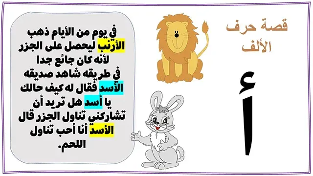 قصص الحروف