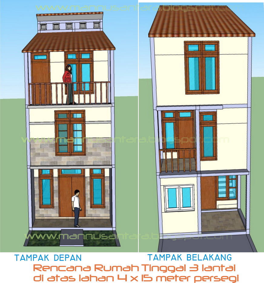 Kumpulan Desain Rumah Minimalis Ukuran 4x15 Kumpulan Desain Rumah