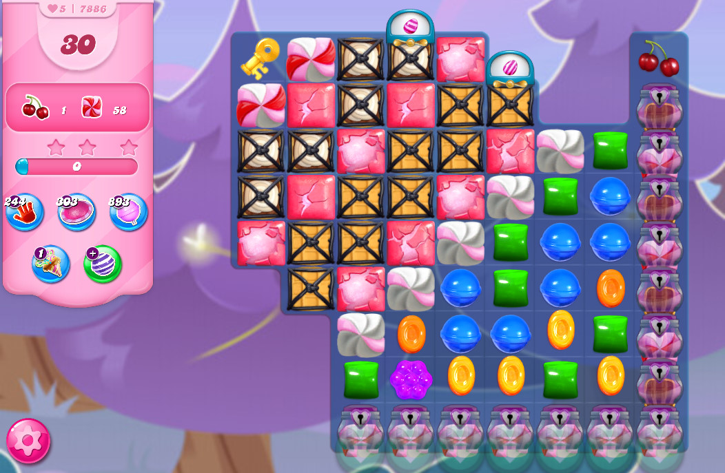 Candy Crush Saga level 7886