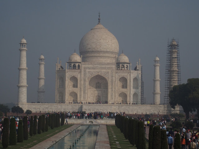 Inde, Rajasthan, Agra, le Taj Mahal, de grands chemins