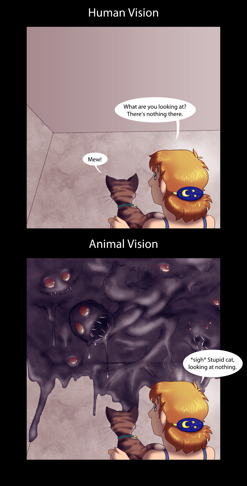 Just for fun pic: Human Vision vs Animal Vision