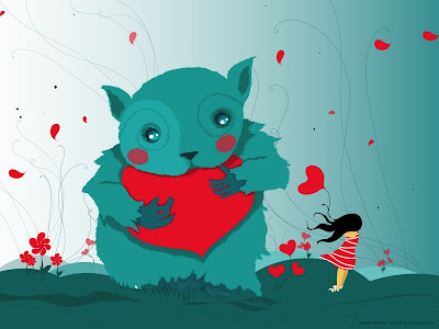 Love Monster desktop wallpaper by Alexander Petracchi.