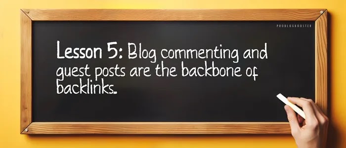 Earning Backlinks with guest posting & commenting