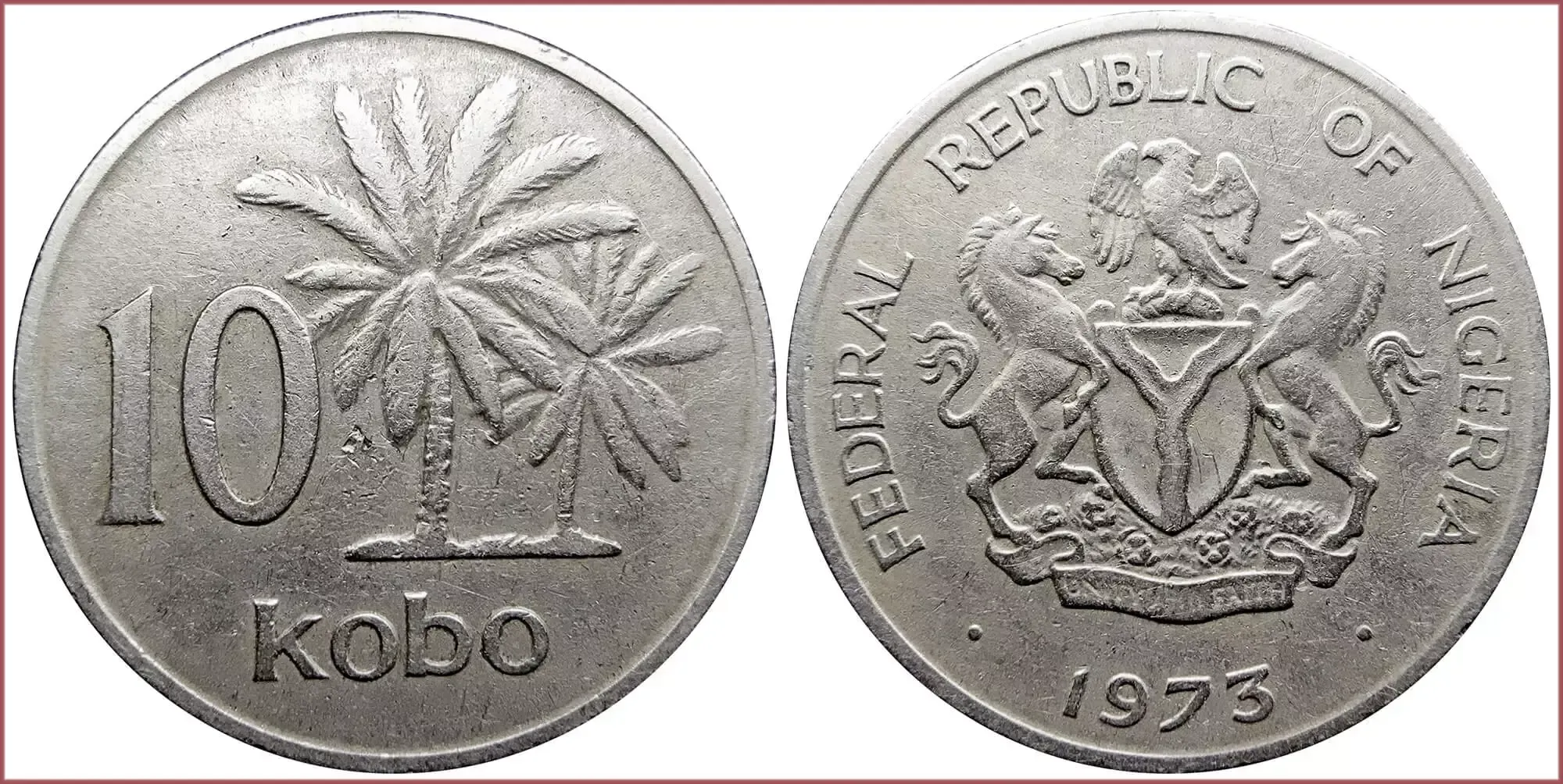 10 kobo, 1973: Federal Republic of Nigeria