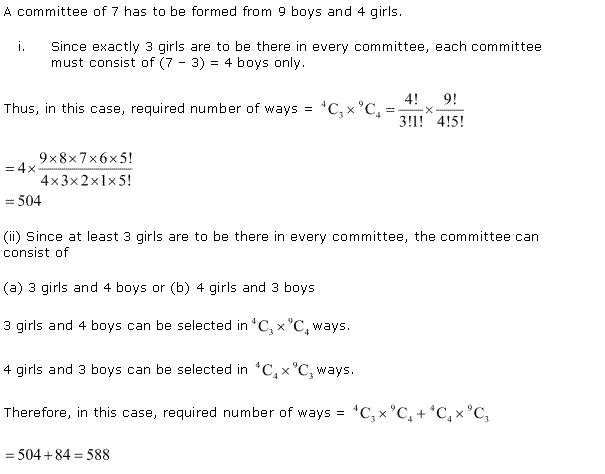 Solutions Class 11 Maths Chapter-7 (Permutation and Combinations)Miscellaneous Exercise