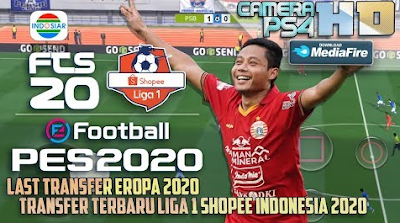 Free Download  New Season 2020 FTS Mod PES 2020 Shopee Liga 1 Indonesia
