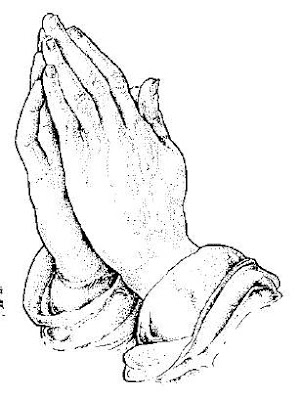 Praying Hands For Lord Coloring Page