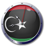 علم ليبيا  Libya Flag clock