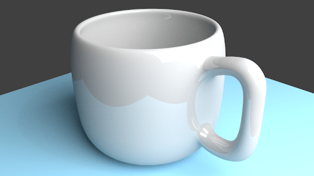 Hasil render dengan blender