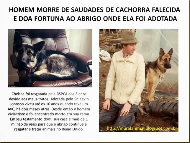 HOMEM MORRE DE SAUDADES DE CACHORRA FALECIDA