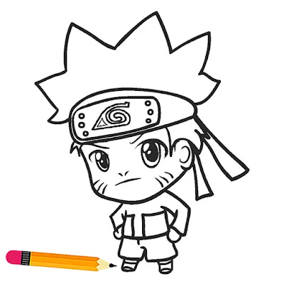 Como desenhar o Naruto / Sasuke 