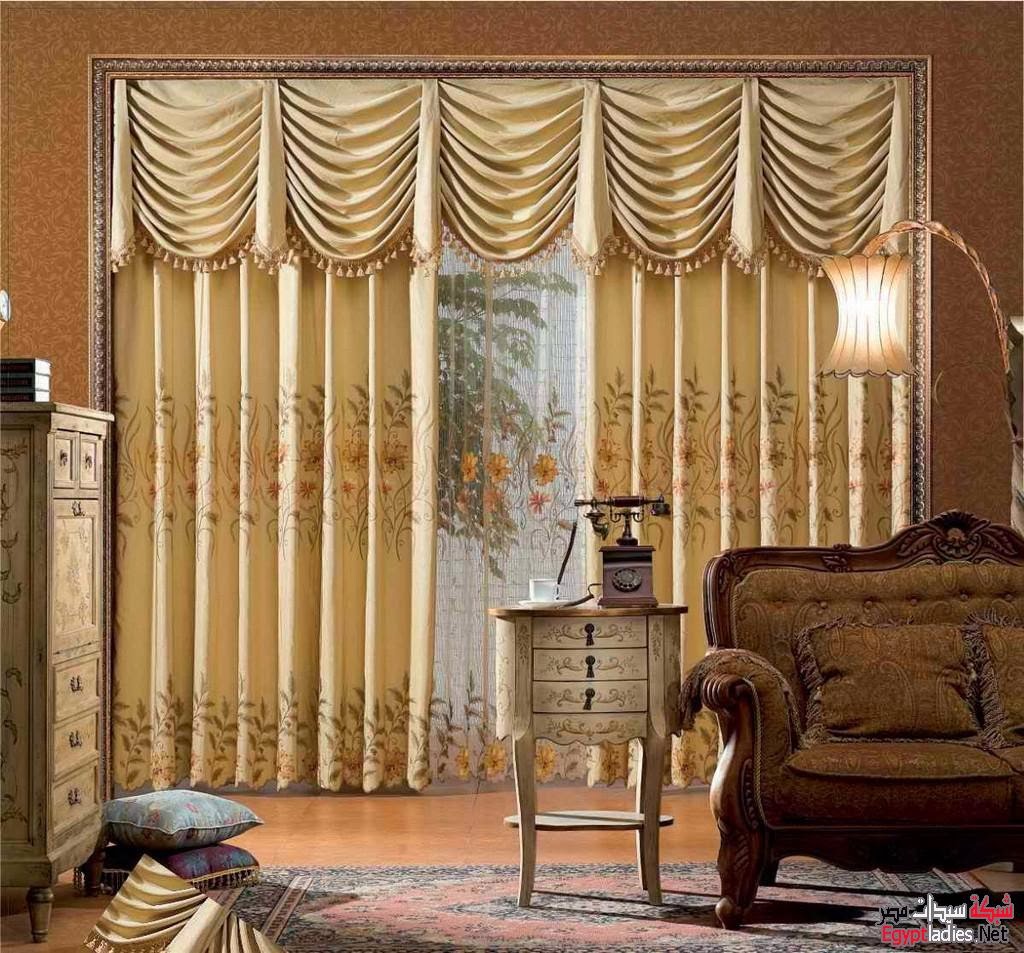 living room design ideas with curtain designs, Exclusive Luxury drapes 