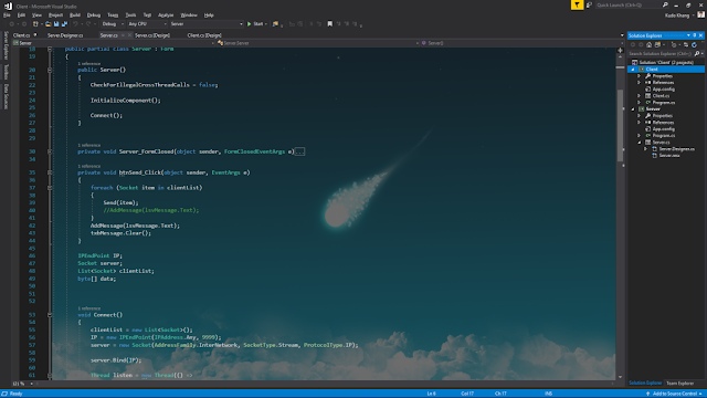 Visual Studio background image (credit to Kudo Khang)