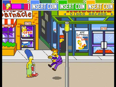 The Simpsons in sala giochi