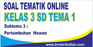  Pertumbuhan Hewan dan Kunci Jawaban yang sanggup didownload dengan gampang dengan sekali klik Download Soal Tematik Kelas 3 SD Tema 1 Subtema 3 Pertumbuhan Hewan dan Kunci Jawaban