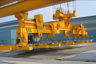 Overhead-crane-with-electromagnetic-beam