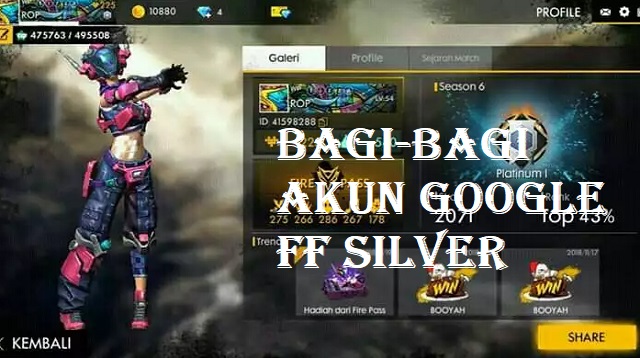 Bagi-Bagi Akun Google FF