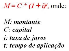 Formula calculo taxa de juros