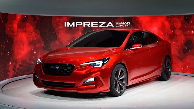 Subaru "Impreza Sedan Concept" made world debut at 2015  Los Angeles Auto Show