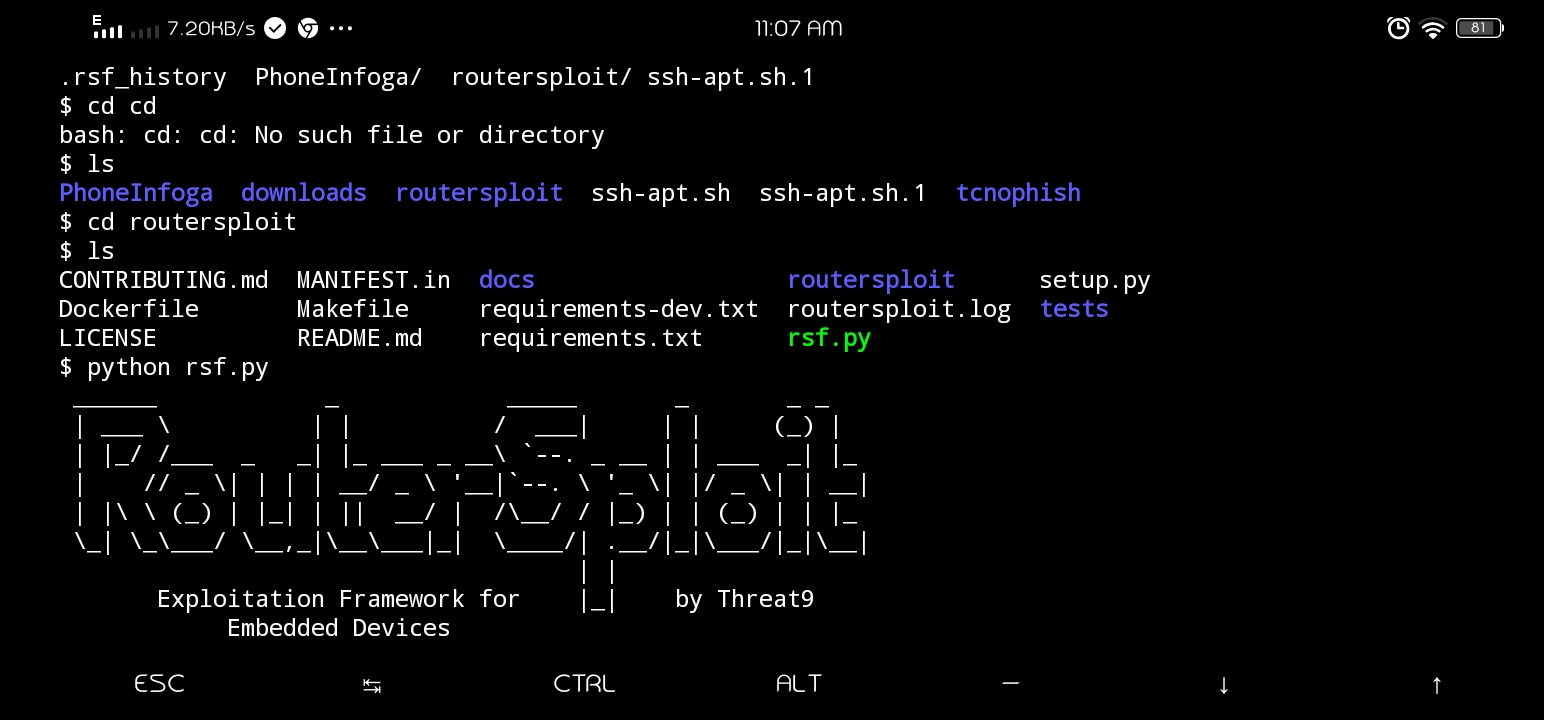 hack wifi using routersploit in termux