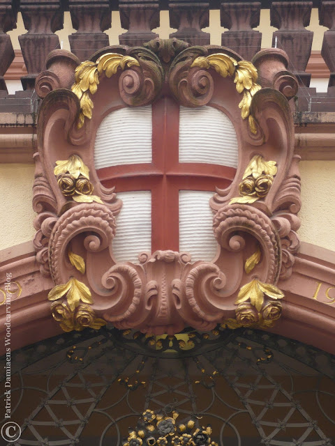 The Cartouche The ornament Cartouche, Baroque style ornaments, Cartouche, Wooden cartouche carved by Ornamental woodcarver for a decoration in wood or paneling. A wooden cartouche is always made by a woodcarver.