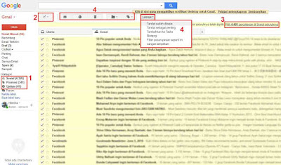 Cara Menandai Ribuan Inbox Gmail Sekaligus