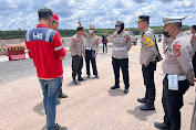 Menjelang Operasional 15 April Mendatang, Polres Prabumulih Cek Kesiapan Tol IndraPrabu  