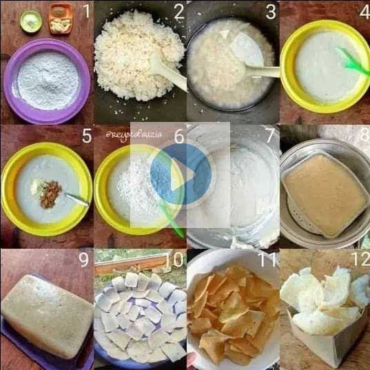 cara membuat kerupuk nasi
