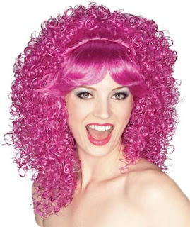 Halloween Wigs Curly Purple Costume Wig