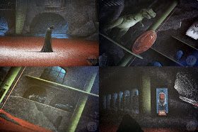 DC Comics x Mondo Screen Print Series - The Batcave Details Close Up by JC Richard