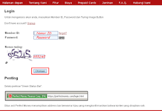 Login Perfect Money