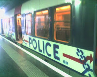 RER tagué Police