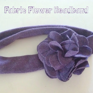 Fabric Flower Headband