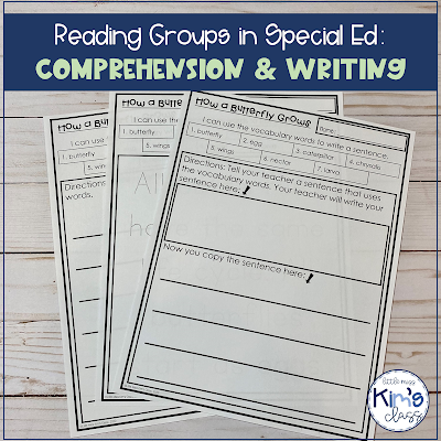 Reading Groups in Special Education: Writing and Comprehension